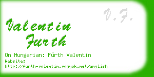 valentin furth business card